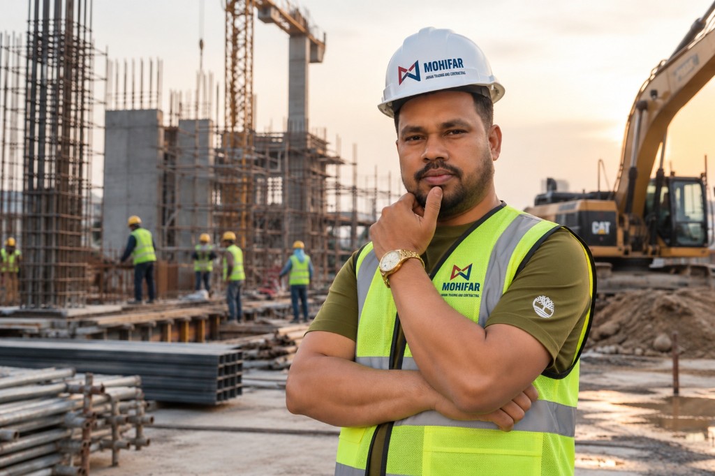 MJTC engineer on a civil contracting construction site